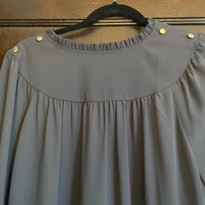 Plus Size Loft Grey Blouse